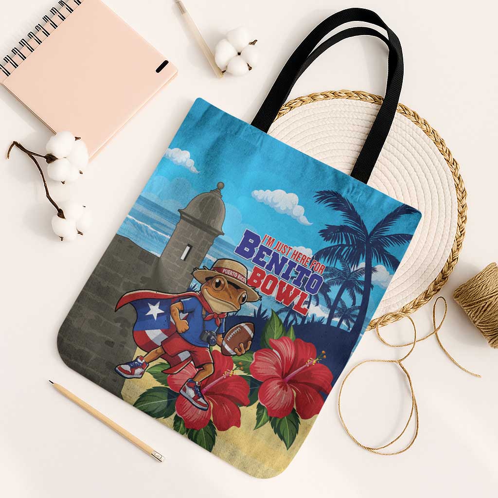 Puerto Rico Coquí Frog Tote Bag Benito Bowl Halftime Show