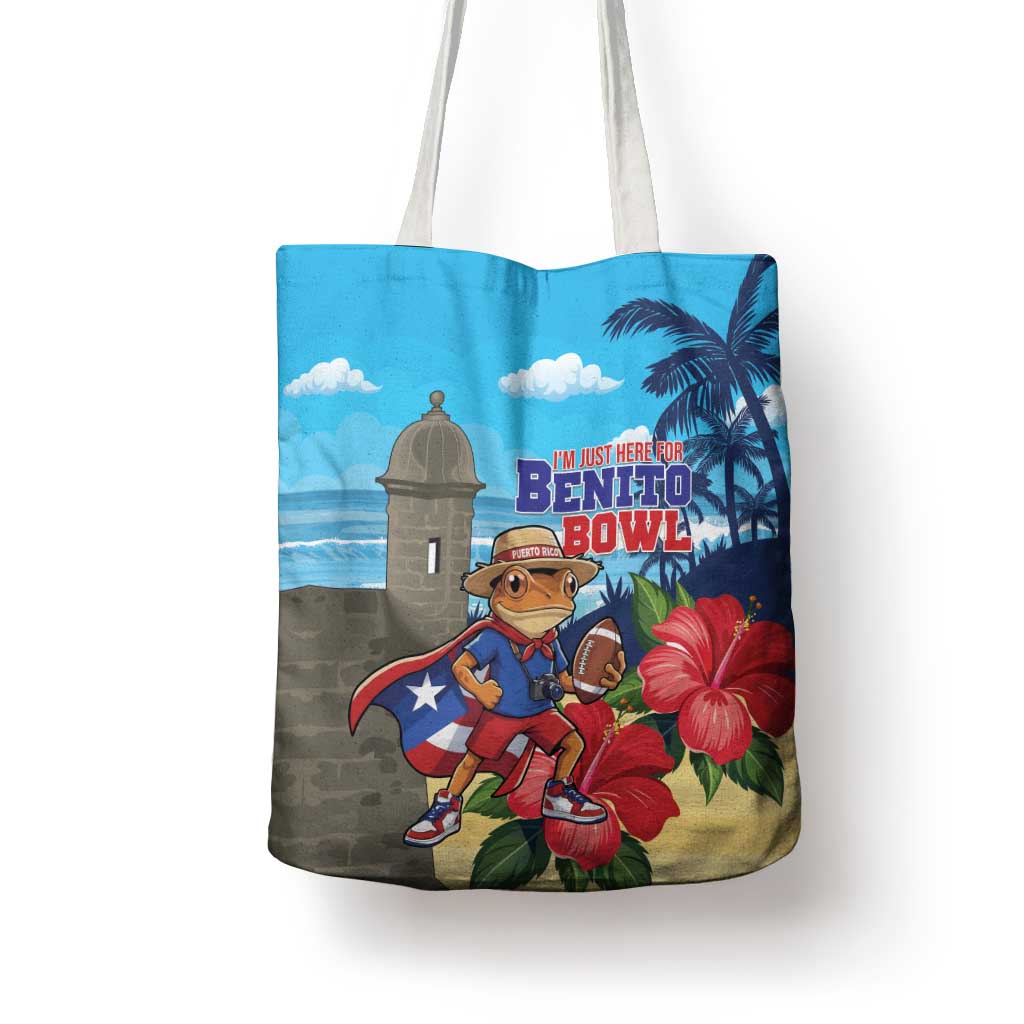 Puerto Rico Coquí Frog Tote Bag Benito Bowl Halftime Show