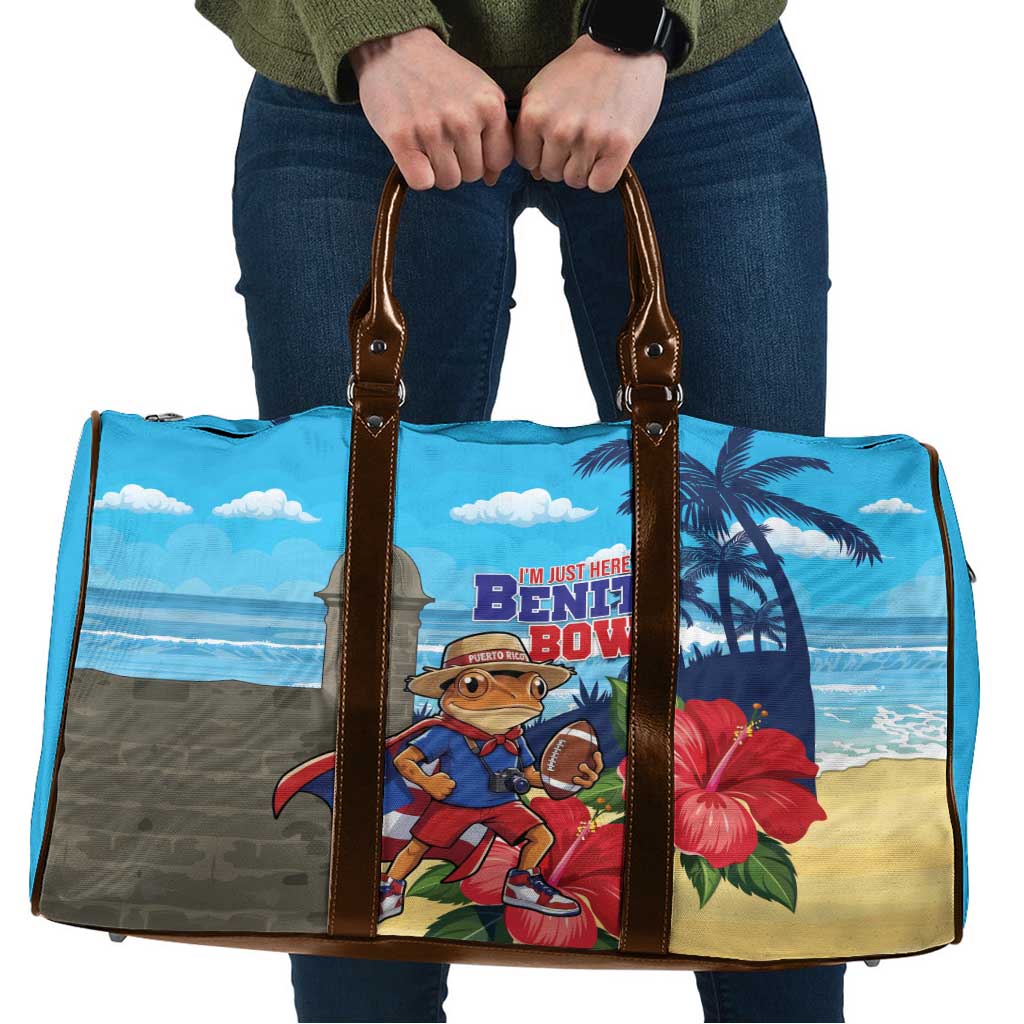 Puerto Rico Coquí Frog Travel Bag Benito Bowl Halftime Show