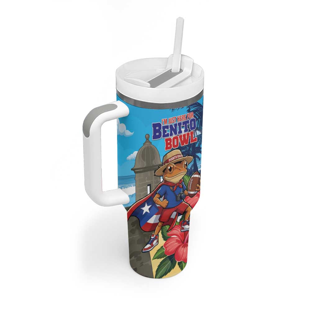 Puerto Rico Coquí Frog Tumbler With Handle Benito Bowl Halftime Show