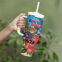 Puerto Rico Coquí Frog Tumbler With Handle Benito Bowl Halftime Show