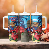 Puerto Rico Coquí Frog Tumbler With Handle Benito Bowl Halftime Show