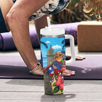 Puerto Rico Coquí Frog Tumbler With Handle Benito Bowl Halftime Show