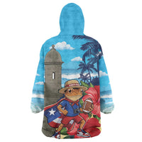 Puerto Rico Coquí Frog Wearable Blanket Hoodie Benito Bowl Halftime Show