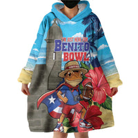 Puerto Rico Coquí Frog Wearable Blanket Hoodie Benito Bowl Halftime Show
