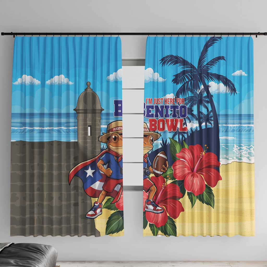 Puerto Rico Coquí Frog Window Curtain Benito Bowl Halftime Show