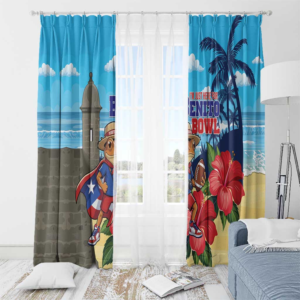 Puerto Rico Coquí Frog Window Curtain Benito Bowl Halftime Show