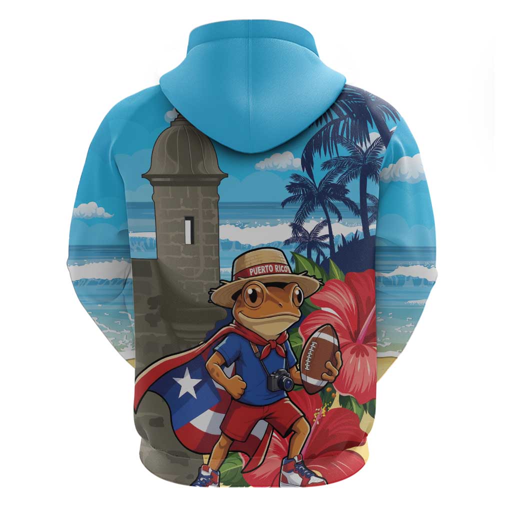Puerto Rico Coquí Frog Zip Hoodie Benito Bowl Halftime Show