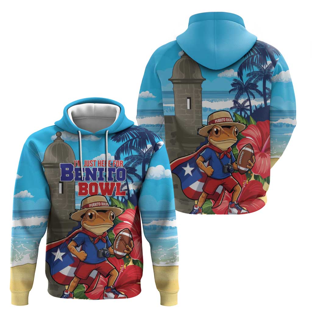 Puerto Rico Coquí Frog Zip Hoodie Benito Bowl Halftime Show