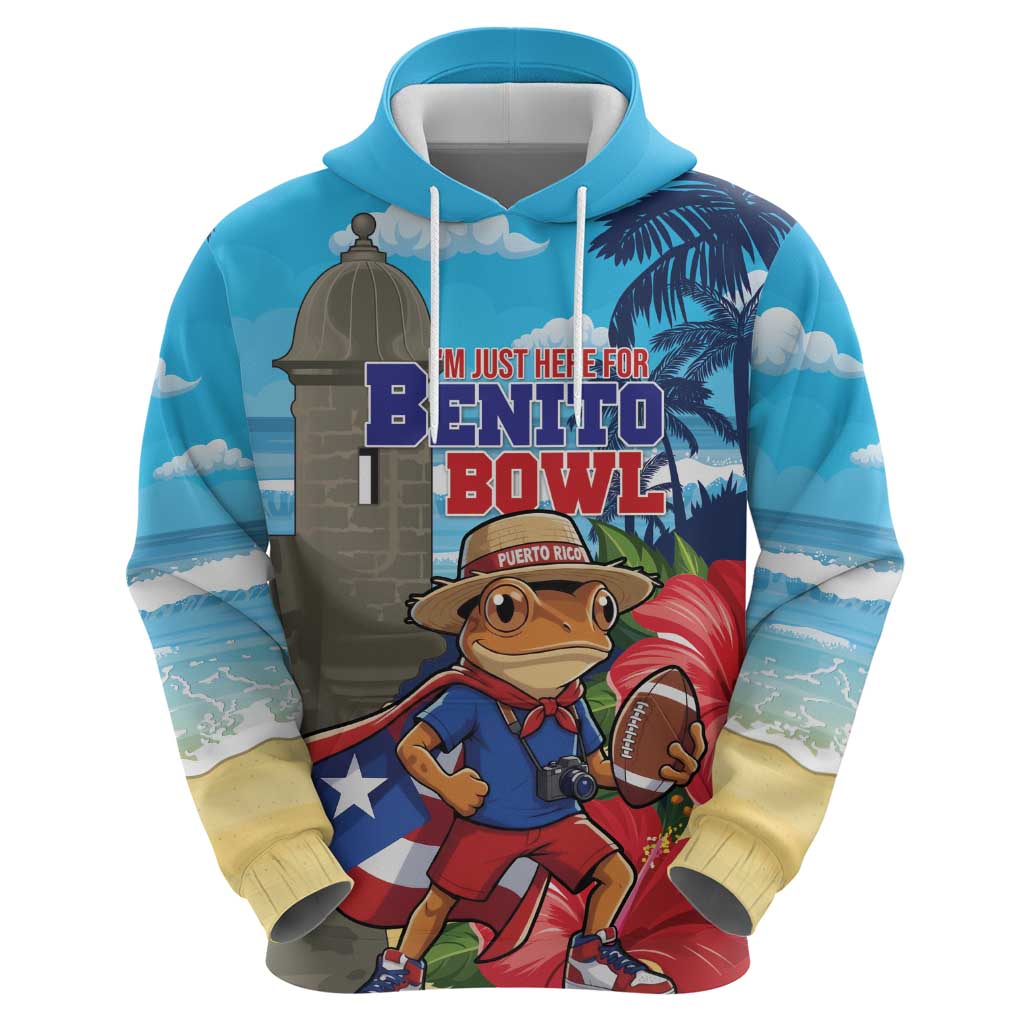 Puerto Rico Coquí Frog Zip Hoodie Benito Bowl Halftime Show