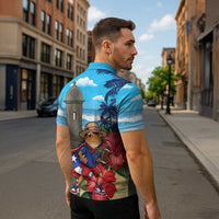 Puerto Rico Coquí Frog Zipper Polo Shirt Benito Bowl Halftime Show