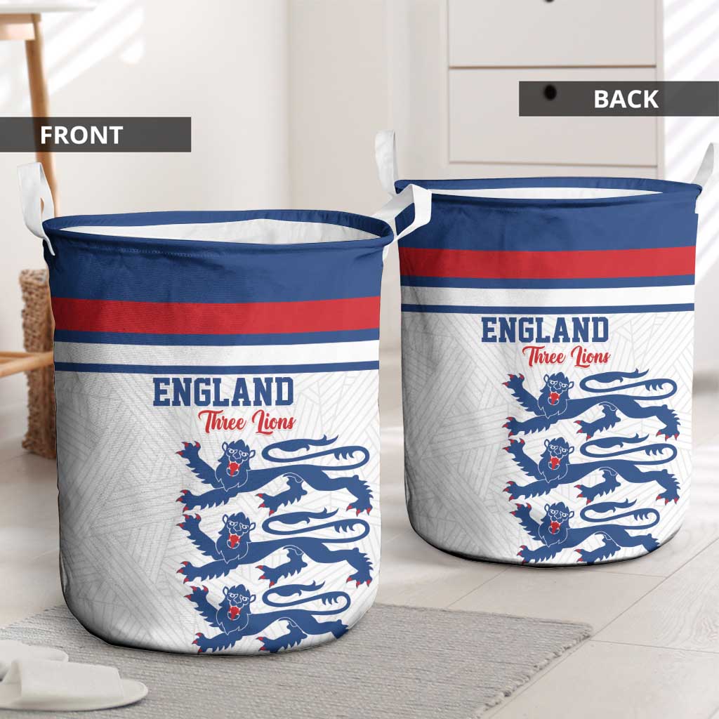 England Three Lions Laundry Basket Vintage Stripe Football Fan