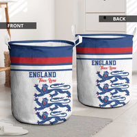 England Three Lions Laundry Basket Vintage Stripe Football Fan