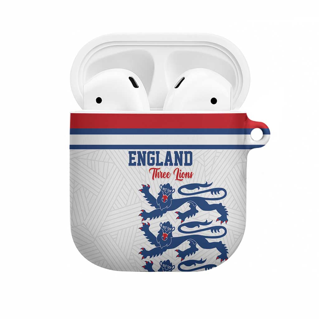 England Three Lions AirPods Case Vintage Stripe Football Fan