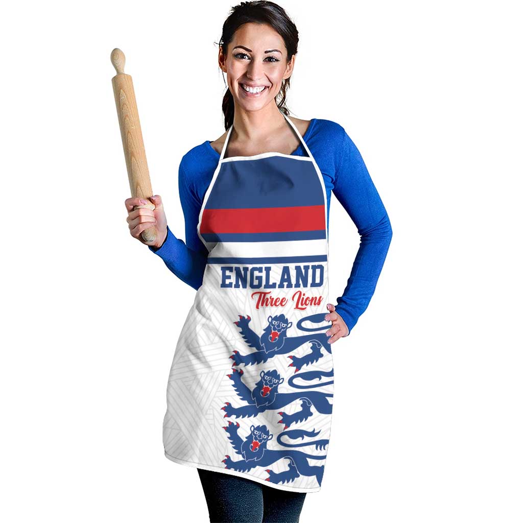 England Three Lions Apron Vintage Stripe Football Fan