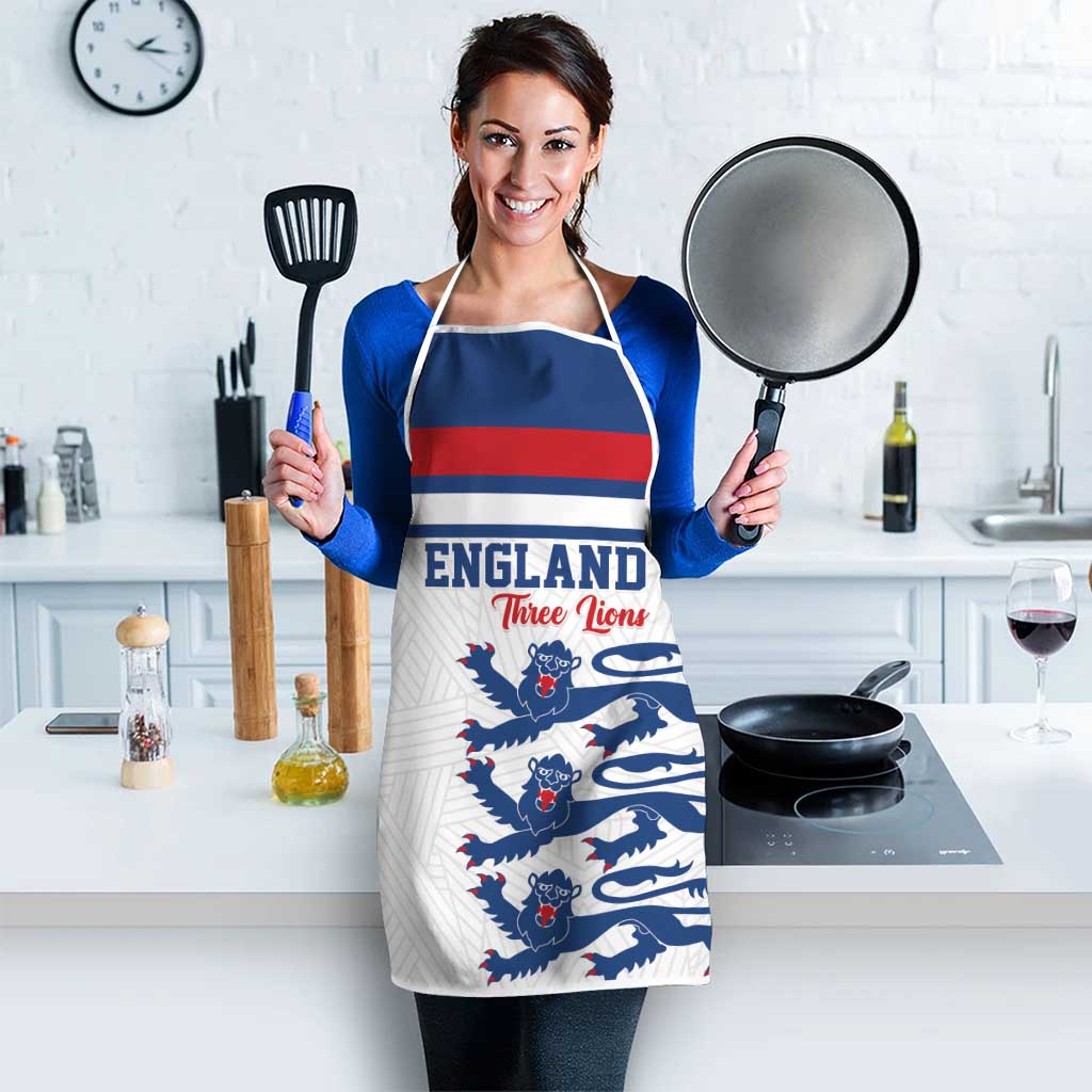 England Three Lions Apron Vintage Stripe Football Fan