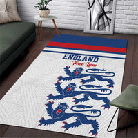 England Three Lions Area Rug Vintage Stripe Football Fan