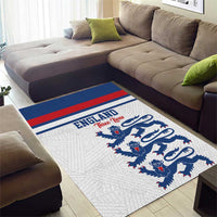 England Three Lions Area Rug Vintage Stripe Football Fan
