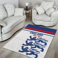 England Three Lions Area Rug Vintage Stripe Football Fan