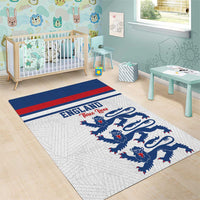 England Three Lions Area Rug Vintage Stripe Football Fan
