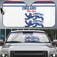 England Three Lions Auto Sun Shade Vintage Stripe Football Fan