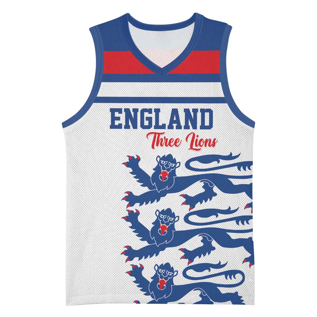 Custom England Three Lions Basketball Jersey Vintage Stripe Football Fan