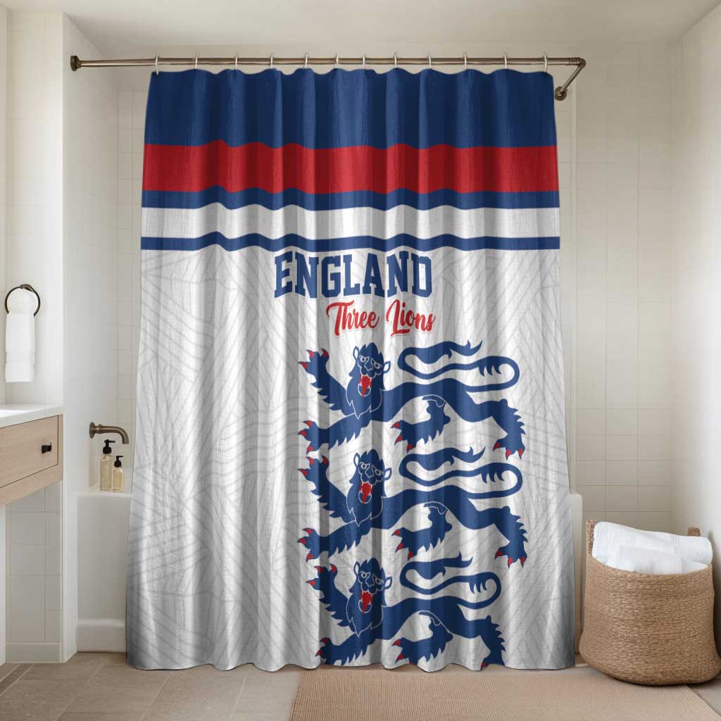 England Three Lions Bathroom Set Vintage Stripe Football Fan