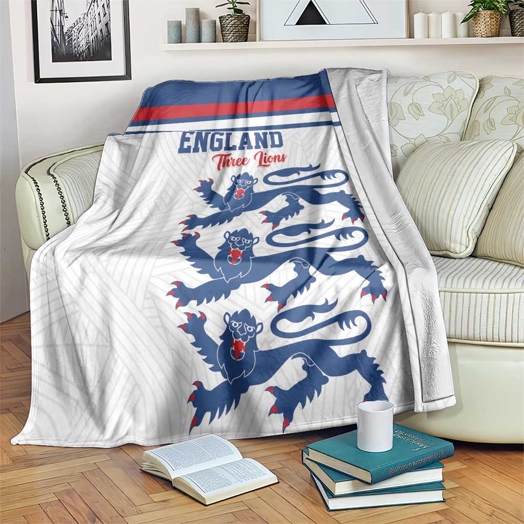 England Three Lions Blanket Vintage Stripe Football Fan