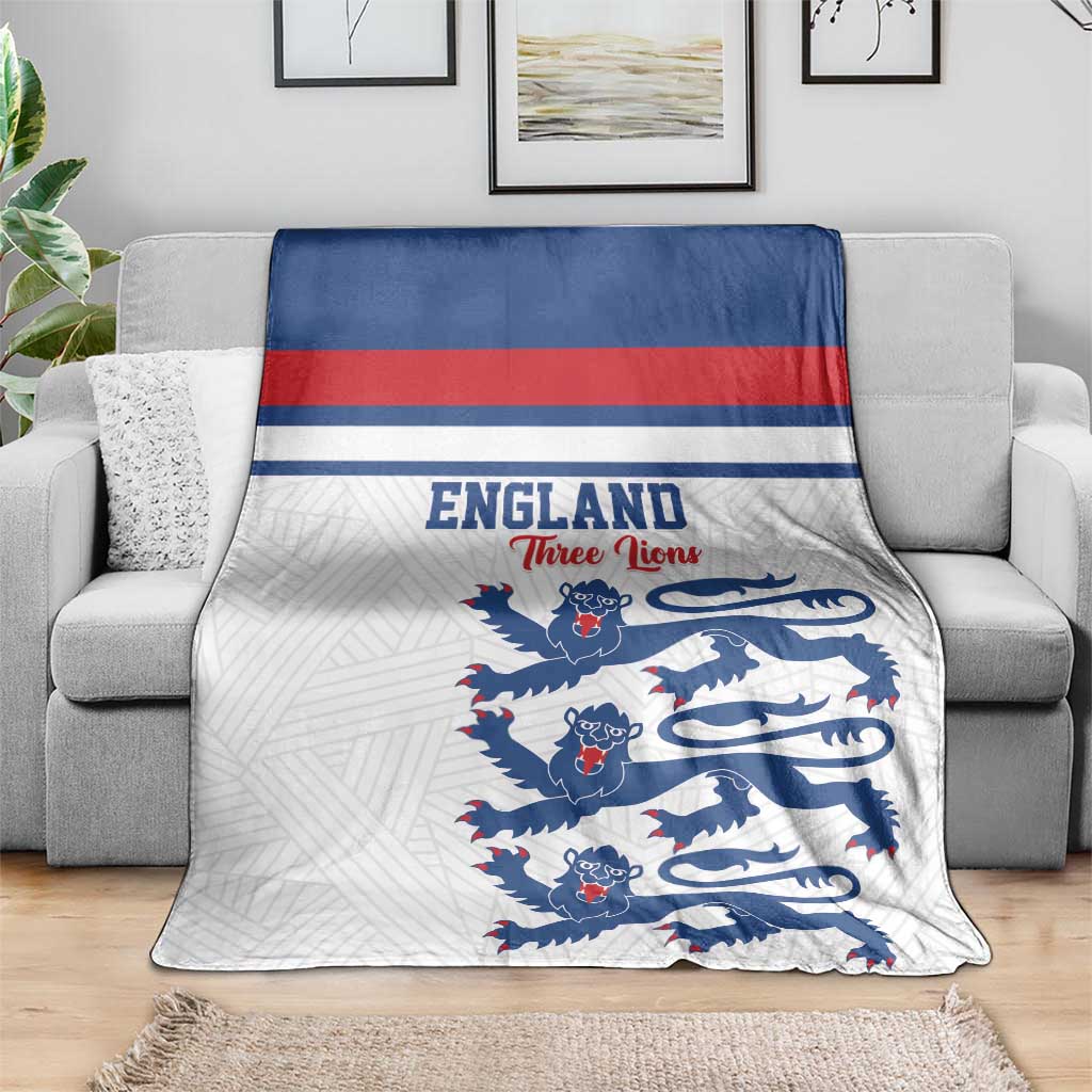England Three Lions Blanket Vintage Stripe Football Fan