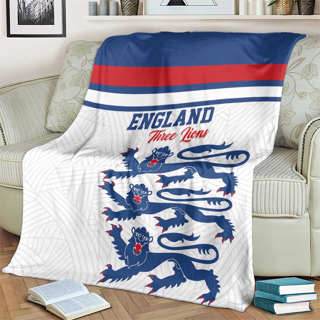 England Three Lions Blanket Vintage Stripe Football Fan