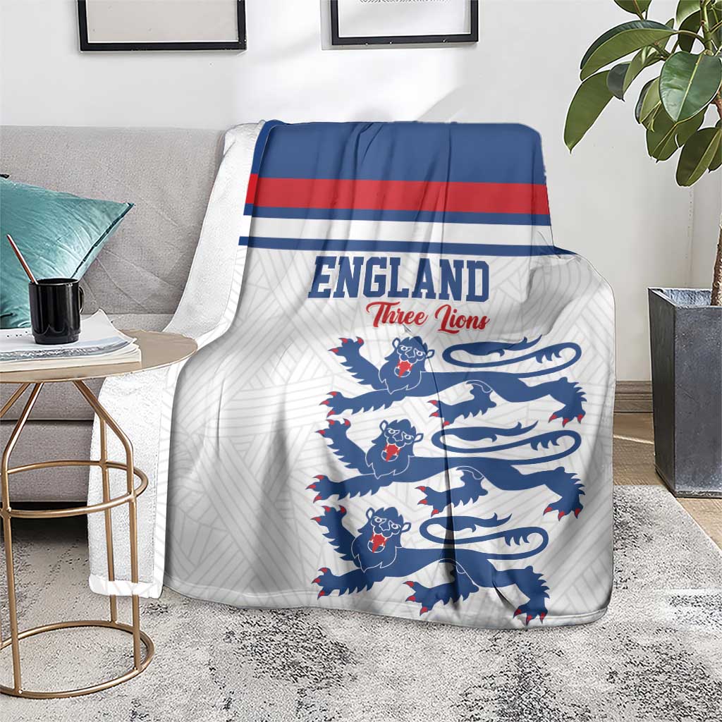 England Three Lions Blanket Vintage Stripe Football Fan
