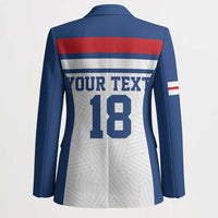 Custom England Three Lions Blazer Vintage Stripe Football Fan