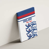 England Three Lions Canvas Wall Art Vintage Stripe Football Fan