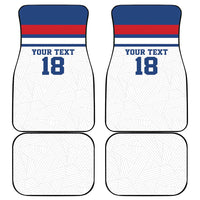 Custom England Three Lions Car Mats Vintage Stripe Football Fan