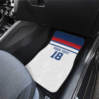 Custom England Three Lions Car Mats Vintage Stripe Football Fan