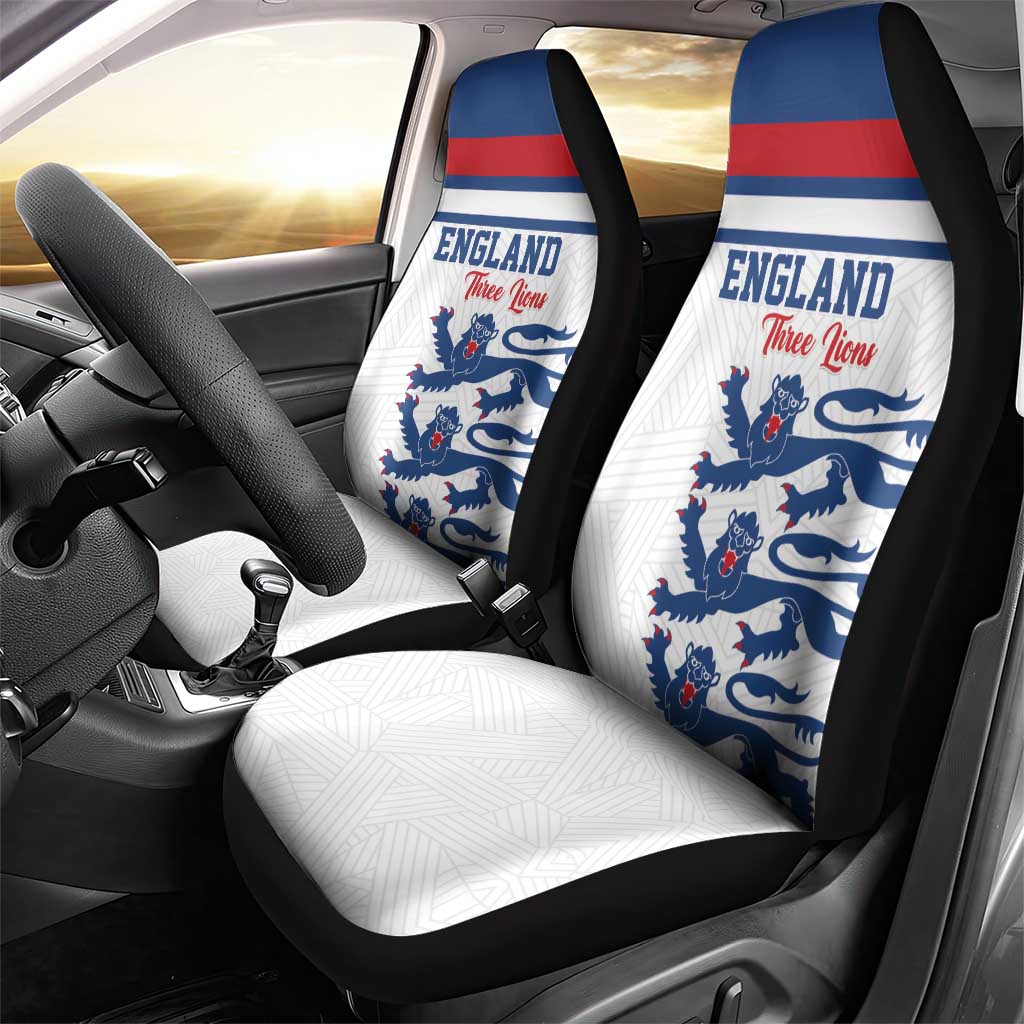England Three Lions Car Seat Cover Vintage Stripe Football Fan