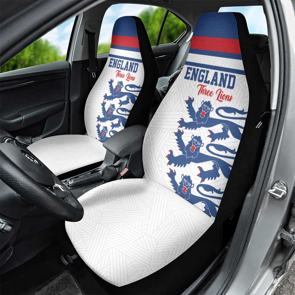 England Three Lions Car Seat Cover Vintage Stripe Football Fan