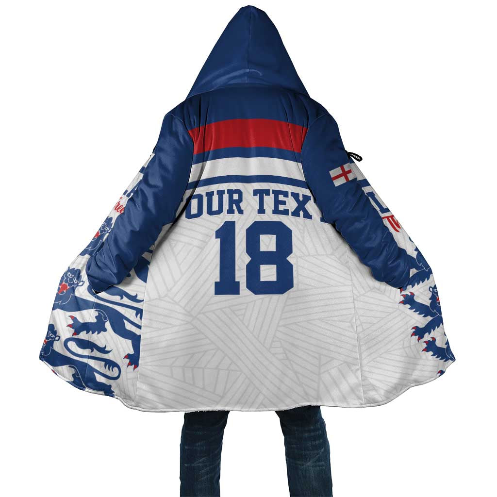Custom England Three Lions Cloak Vintage Stripe Football Fan