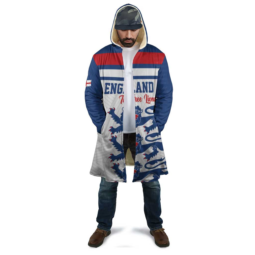 Custom England Three Lions Cloak Vintage Stripe Football Fan