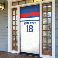 Custom England Three Lions Door Cover Vintage Stripe Football Fan