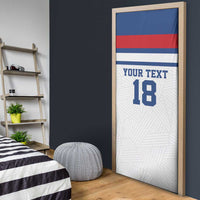 Custom England Three Lions Door Cover Vintage Stripe Football Fan