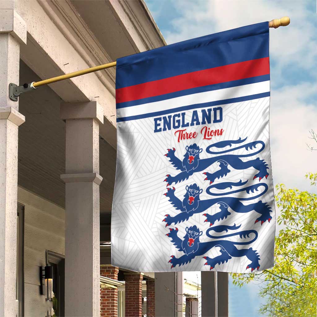 England Three Lions Garden Flag Vintage Stripe Football Fan