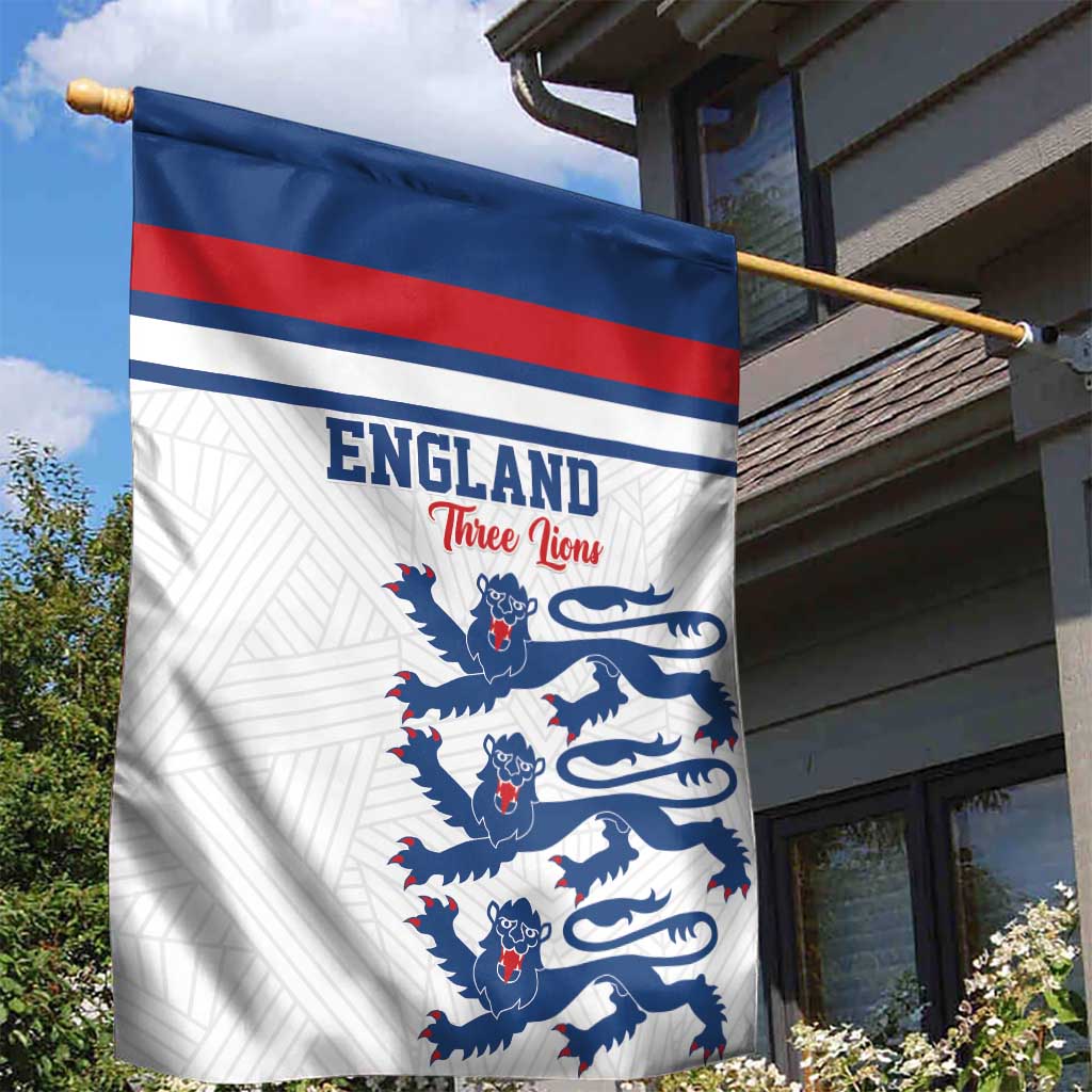 England Three Lions Garden Flag Vintage Stripe Football Fan