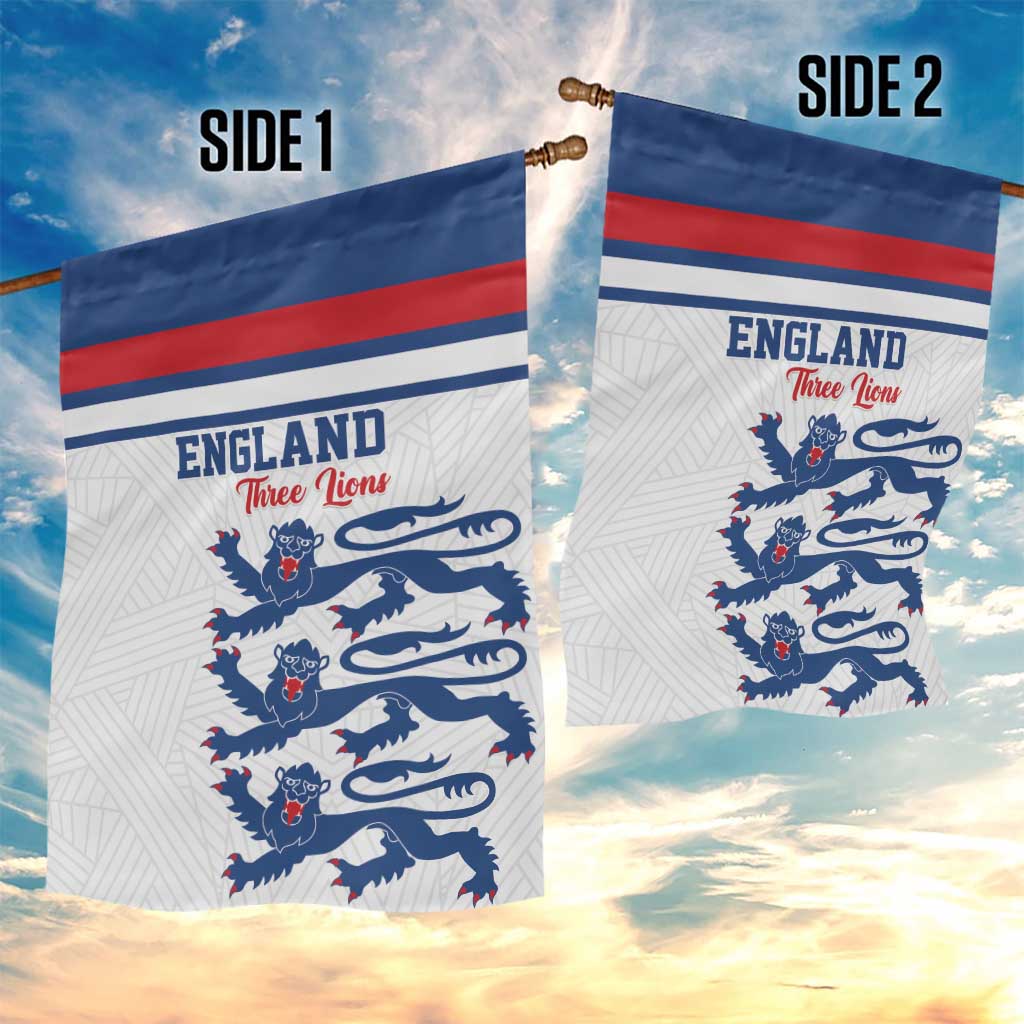 England Three Lions Garden Flag Vintage Stripe Football Fan