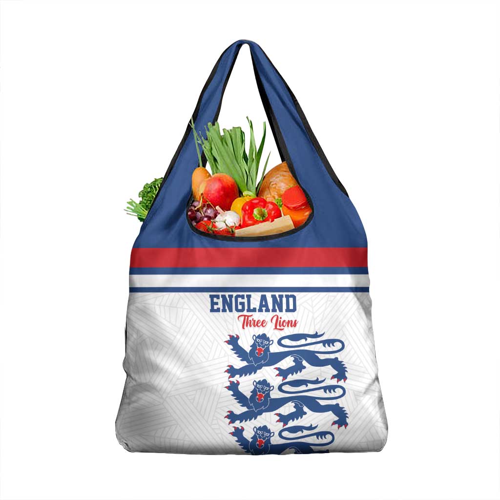 England Three Lions Grocery Bag Vintage Stripe Football Fan
