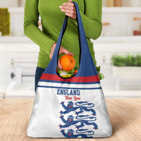 England Three Lions Grocery Bag Vintage Stripe Football Fan