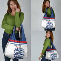 England Three Lions Grocery Bag Vintage Stripe Football Fan