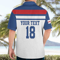 Custom England Three Lions Hawaiian Shirt Vintage Stripe Football Fan