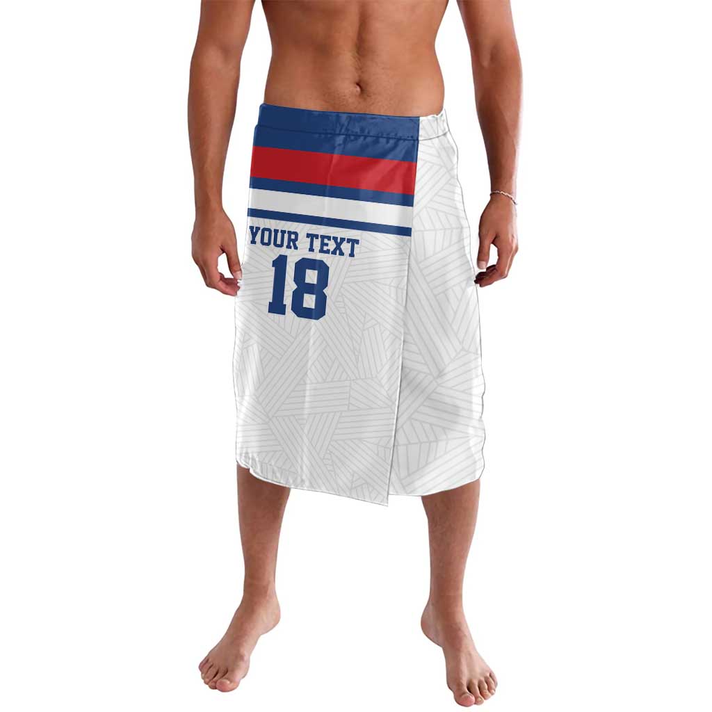Custom England Three Lions Lavalava Vintage Stripe Football Fan