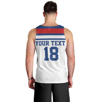 Custom England Three Lions Men Tank Top Vintage Stripe Football Fan